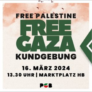 Free Gaza! Kundgebung auf dem Marktplatz @ Marktplatz