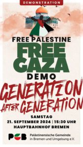 Free Gaza! Free Palestine! - Kundgebung und Demonstration @ Hauptbahnhof