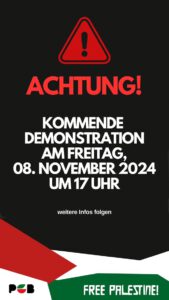 Free-Gaza Kundgebung und Demonstration